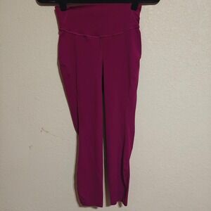 Lululemon High Waisted Yoga Leggings Pink Magenta Size 4 W6BO1S